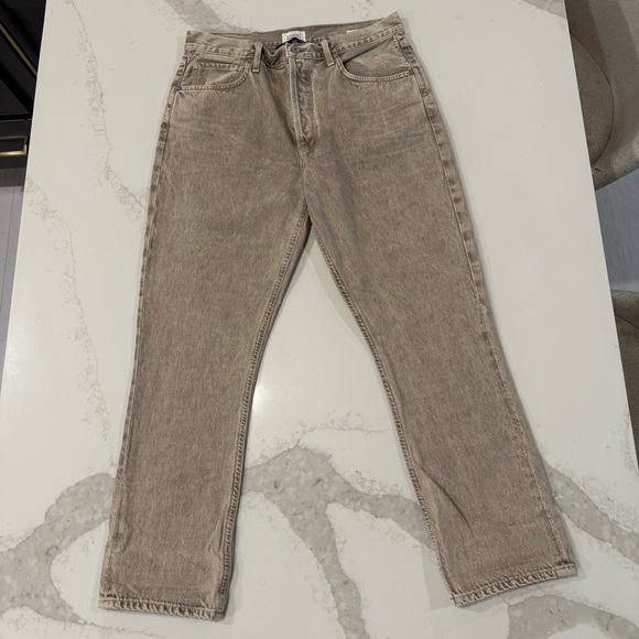 Citizens Of Humanity Jolene High Rise Vintage Slim Crop Jeans Women’s 29 Taupe - Picture 2 of 13